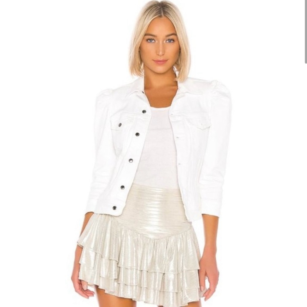 Frame Ada White Denim Jacket XS